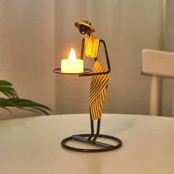 African Candle Holder ConnectRoom