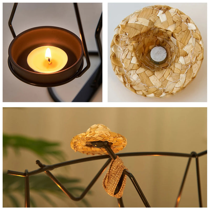 African Candle Holder ConnectRoom