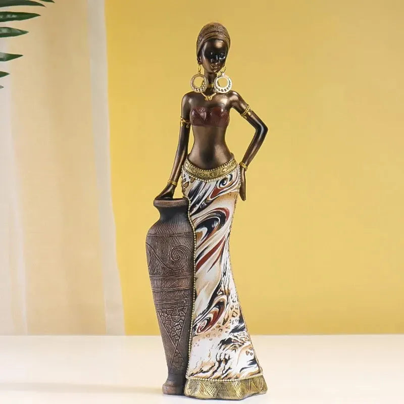 African Woman Statues ConnectRoom