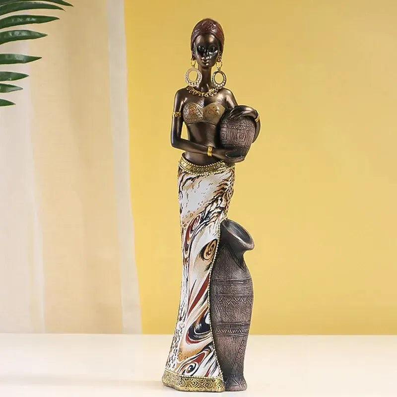 African Woman Statues ConnectRoom