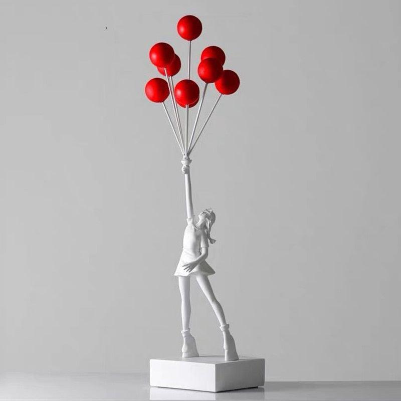 Banksy Balloon Girl Statue ConnectRoom