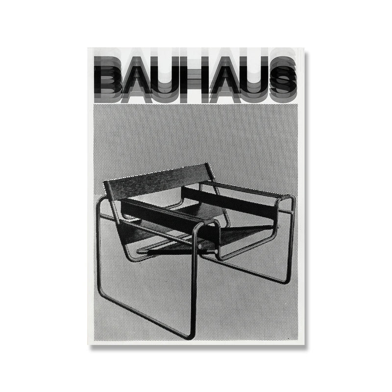 Bauhaus Exhibition Poster Chair Running Male Geometric Canvas Painting Black Orange Minimalist Abstract Wall Picture Home Decor ConnectRoom