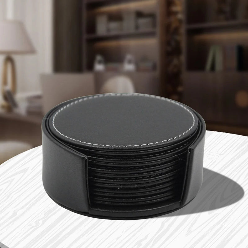 Coaster Cup Mat (Black) ConnectRoom