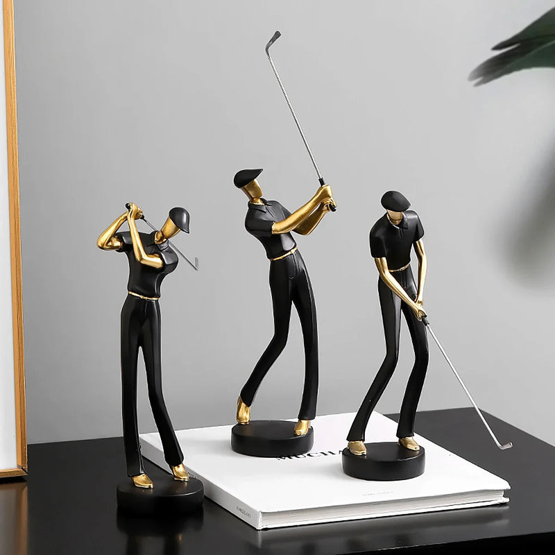 Creative Golfer Figurines ConnectRoom