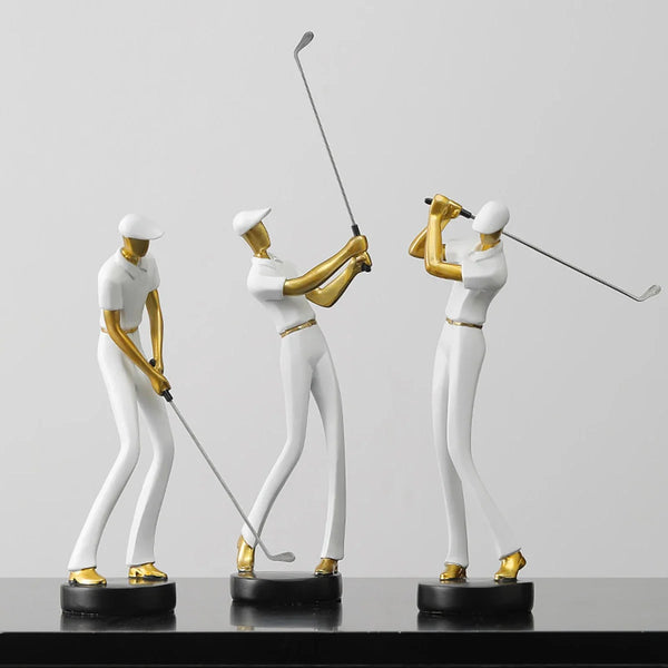Creative Golfer Figurines ConnectRoom
