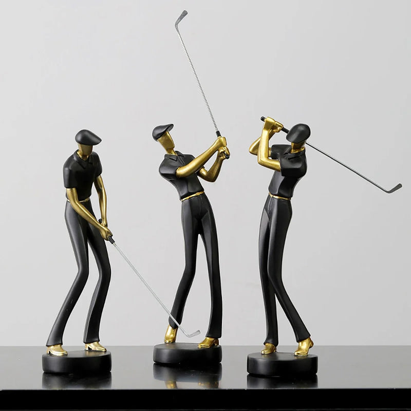 Creative Golfer Figurines ConnectRoom