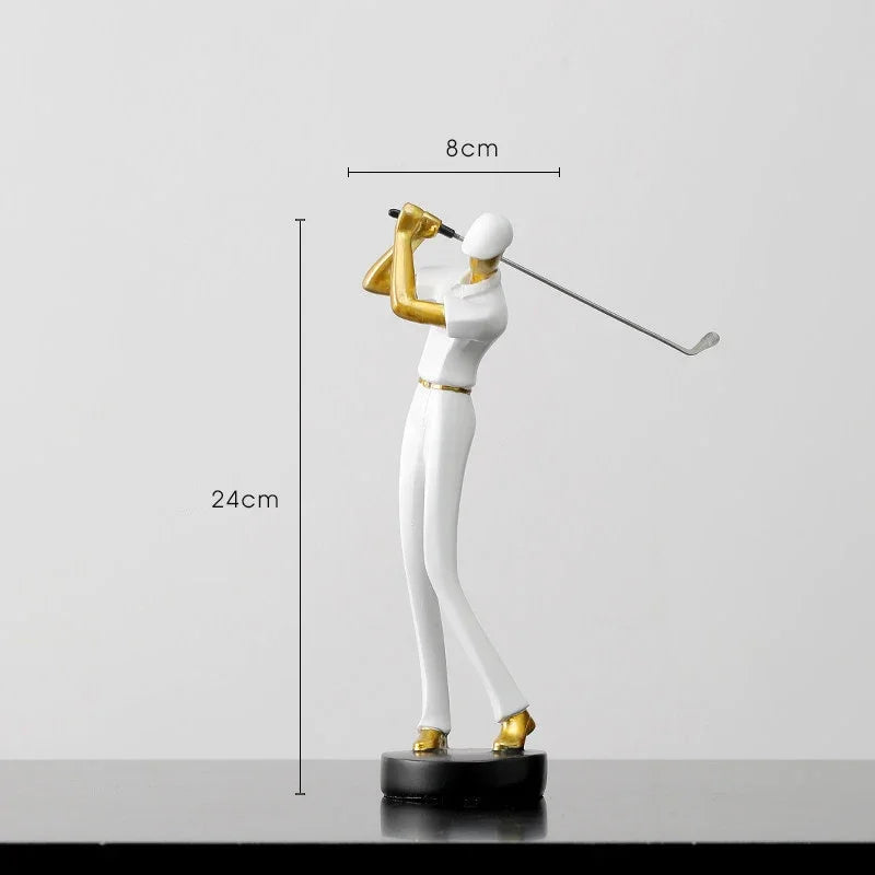 Creative Golfer Figurines ConnectRoom