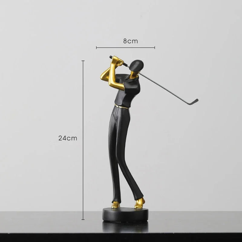 Creative Golfer Figurines ConnectRoom