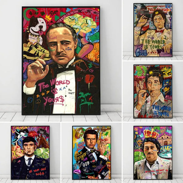Gangster Icons Canvas ConnectRoom