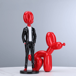 Gentleman Balloon Dog Statue ConnectRoom