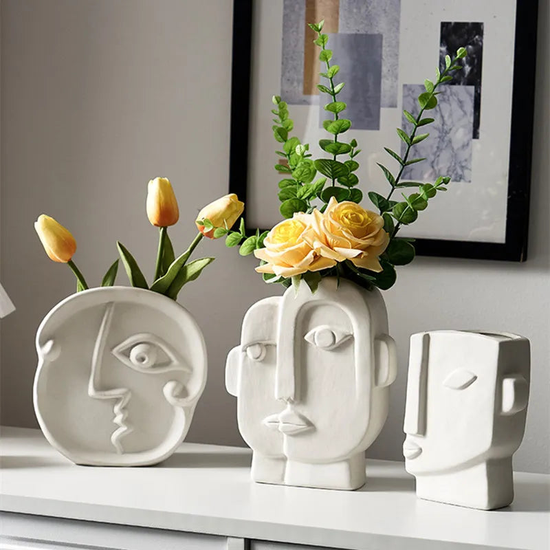 Nordic Face Vase