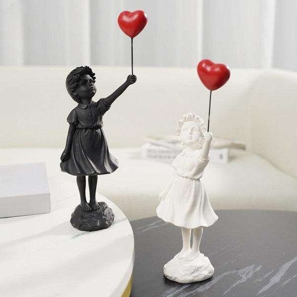 Mini Banksy Balloon Girl Figurines ConnectRoom