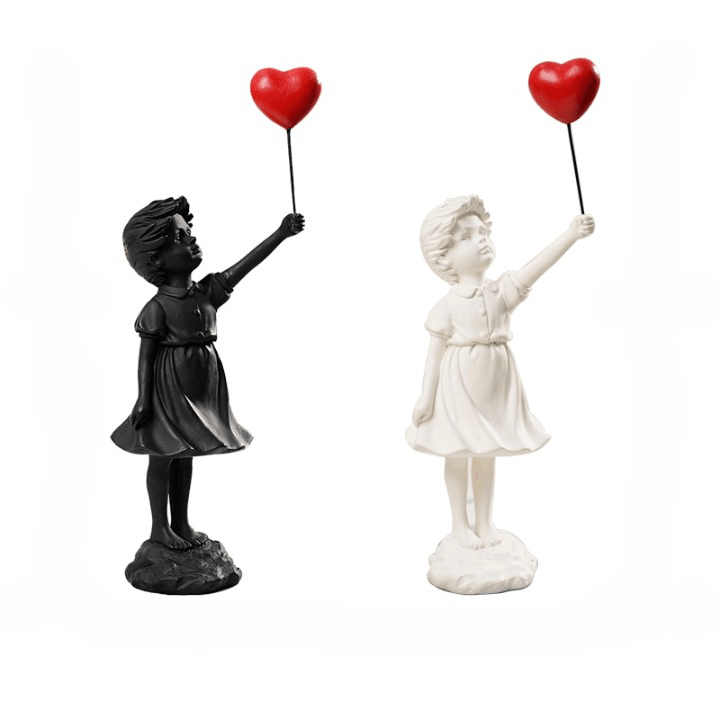 Mini Banksy Balloon Girl Figurines ConnectRoom