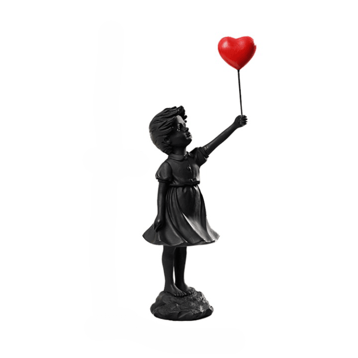 Mini Banksy Balloon Girl Figurines ConnectRoom