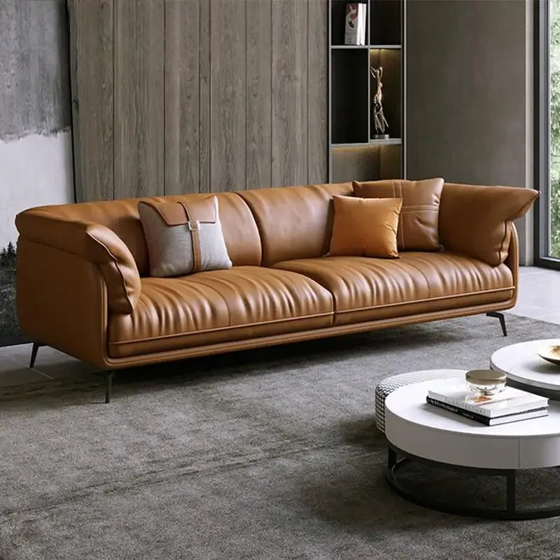 Modern Minimalist Leather Sofa ConnectRoom