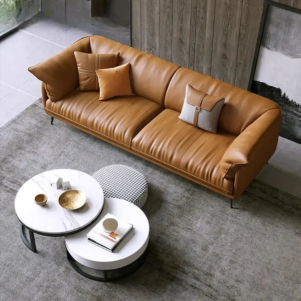 Modern Minimalist Leather Sofa ConnectRoom