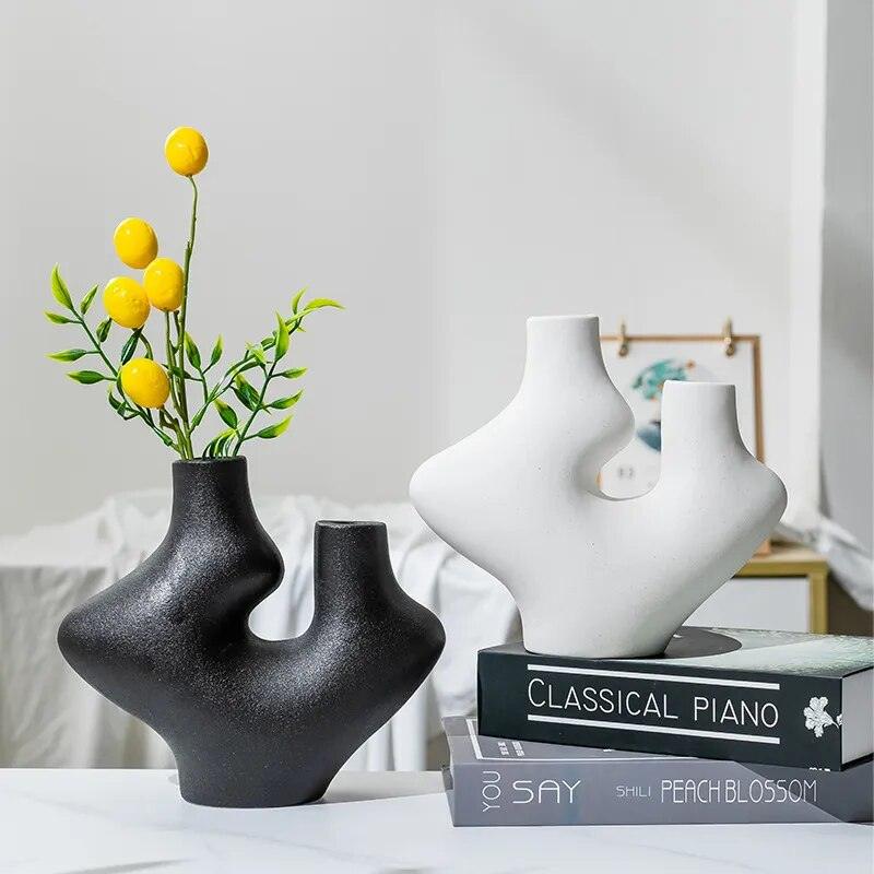 Nordic Irregular Ceramic Vase ConnectRoom