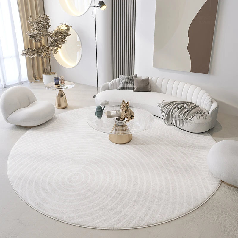 Round Minimalistic Carpet (Nordic Style) ConnectRoom