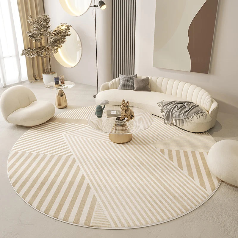 Round Minimalistic Carpet (Nordic Style) ConnectRoom