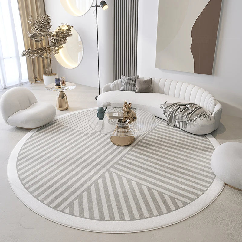 Round Minimalistic Carpet (Nordic Style) ConnectRoom