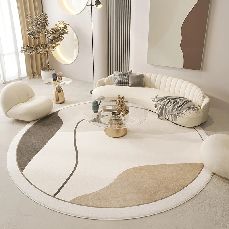 Round Minimalistic Carpet (Nordic Style) ConnectRoom