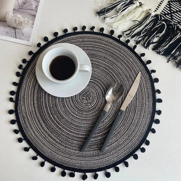 Round Woven Placemat ConnectRoom