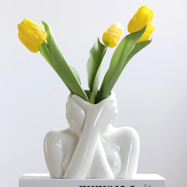 Porcelain Female Bust Vase