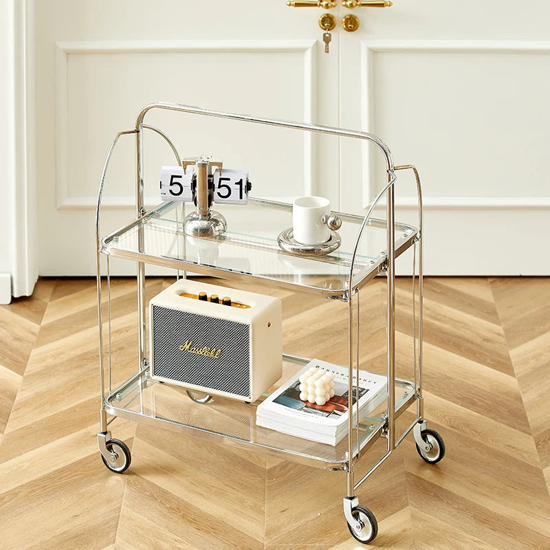 Foldable Modern Bar Cart - ConnectRoom