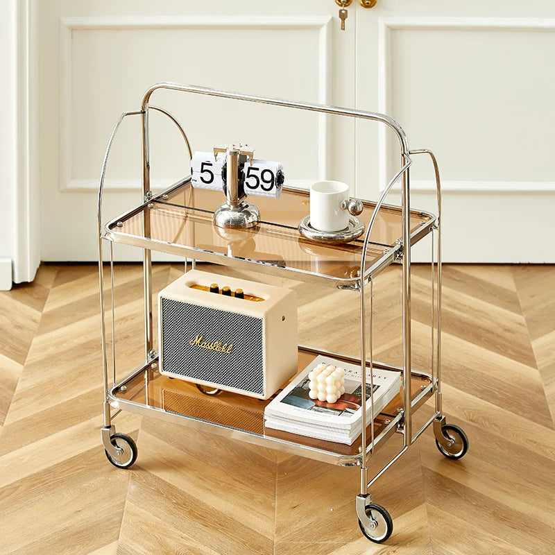 Foldable Modern Bar Cart - ConnectRoom