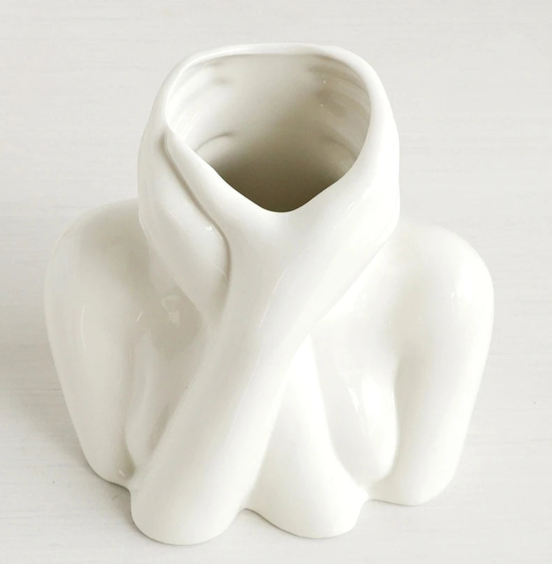 Porcelain Female Bust Vase