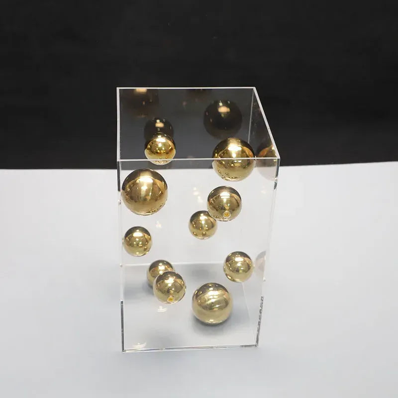 Abstract Metal Ball Artwork Square