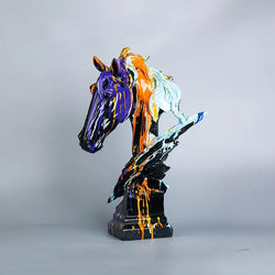 Colorful Big Horse Head