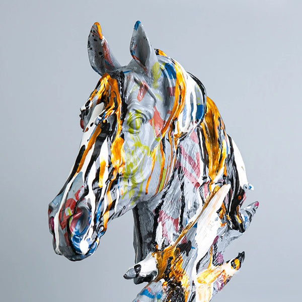 Colorful Big Horse Head