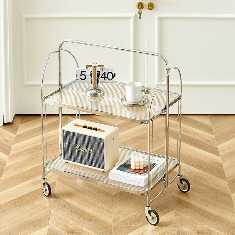 Foldable Modern Bar Cart - ConnectRoom