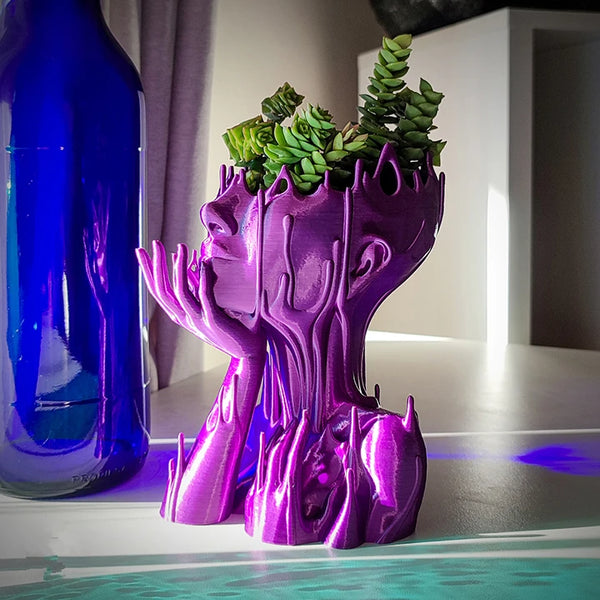 Melted Girl Succulent Plant Pot