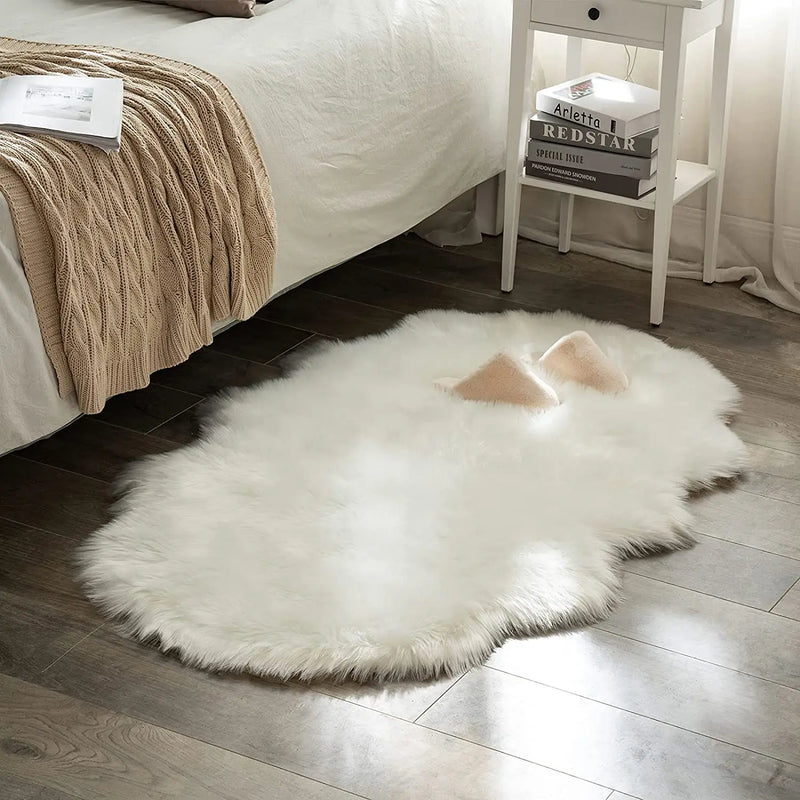 Soft Fur Wool Carpet ConnectRoom