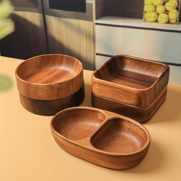 Wooden Plate Tray ConnectRoom