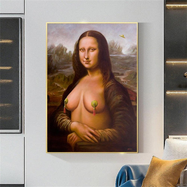 Nude Mona Lisa Canvas ConnectRoom